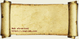 Kristina Poznan vizit kartica